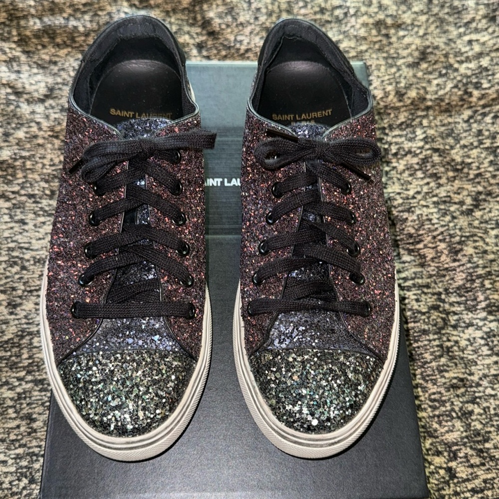 Saint Laurent distressed sneakers
